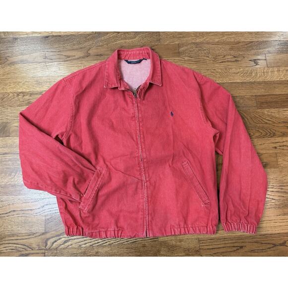 Vintage Polo by Ralph Lauren Harrington Jacket Red Size Men’s Large